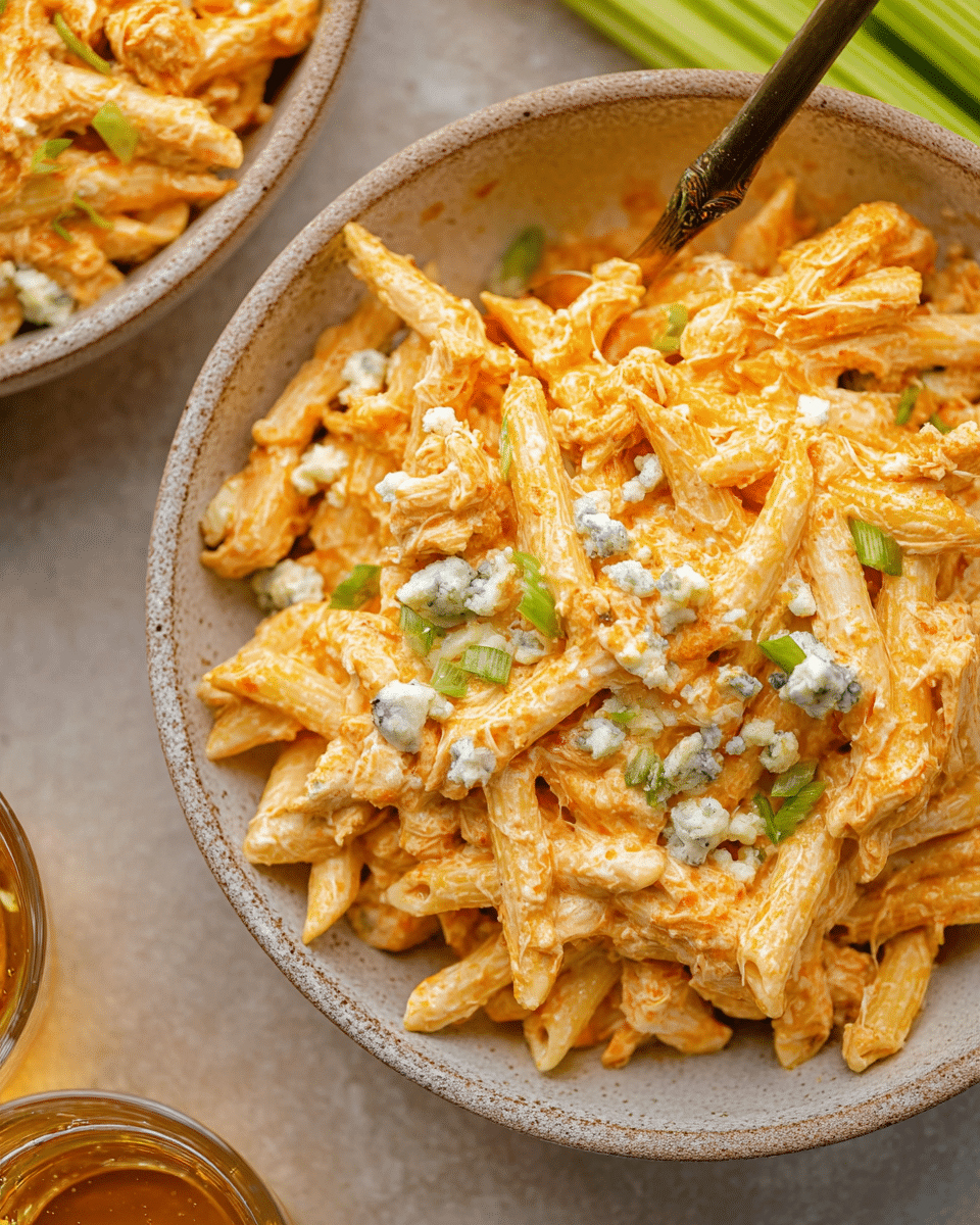 Buffalo Chicken Alfredo Pasta