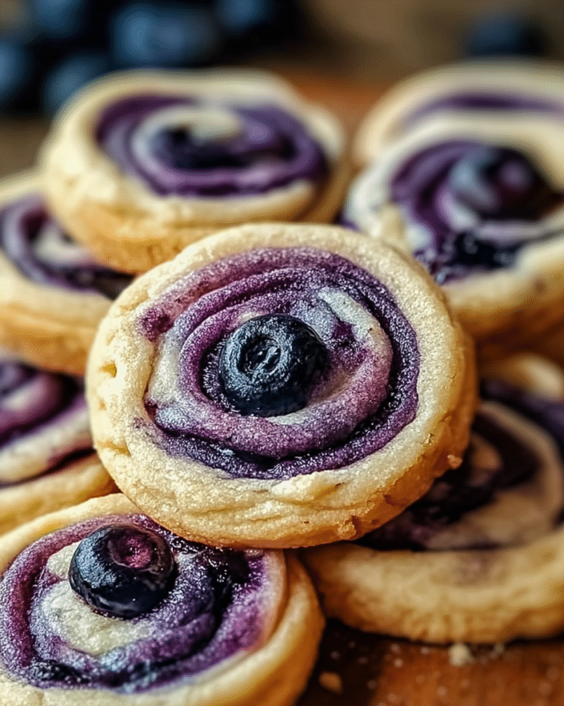 Blueberry Cheesecake Swirl Cookies