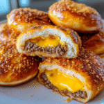 Cheeseburger Pretzel Bombs