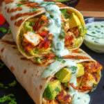 Chicken Avocado Ranch Burritos