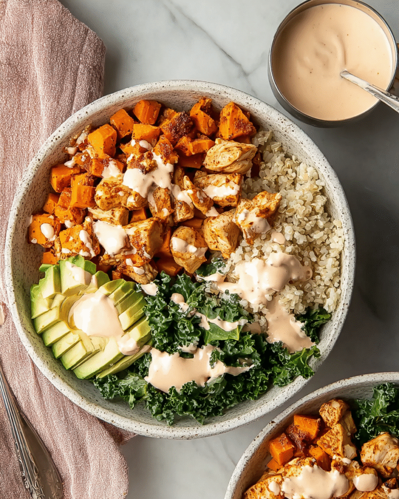 Chicken and Sweet Potato Bowls