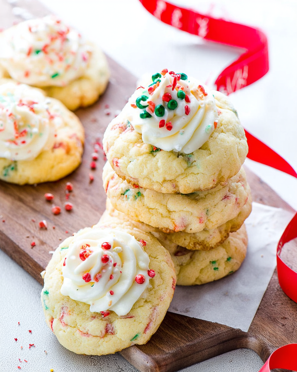 Confetti Cake Mix Cookies