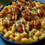 Honey Pepper Chicken Mac and Cheese