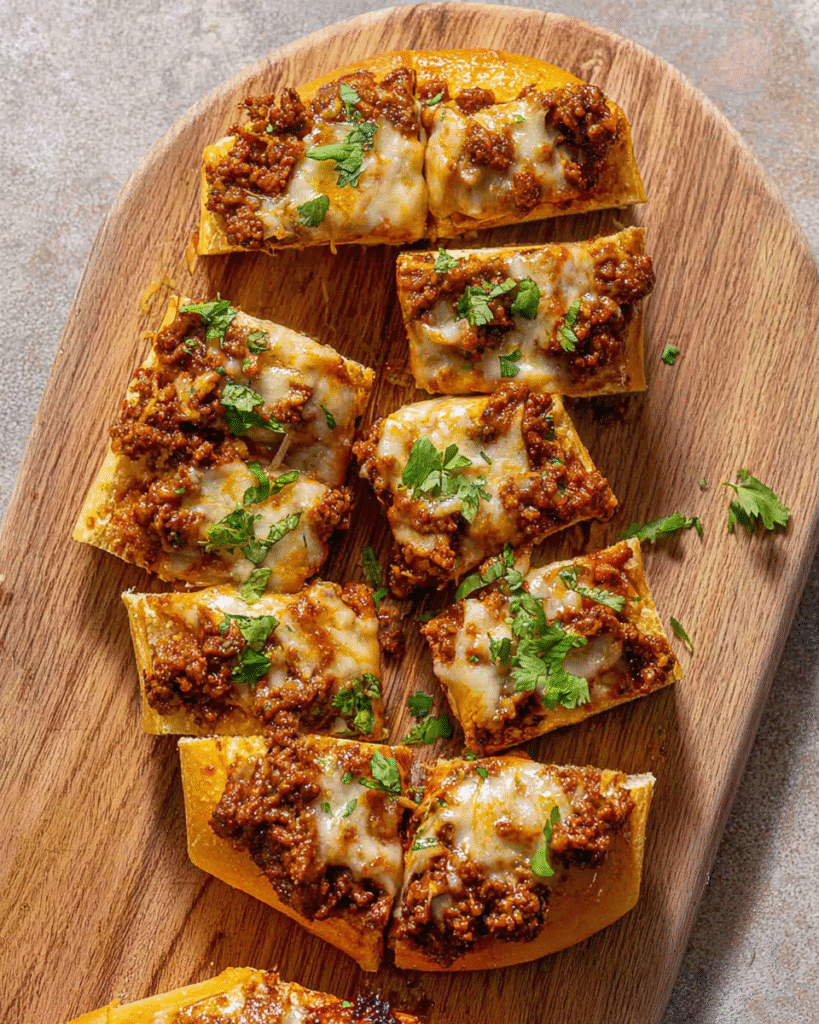Italian Garlic Bread Sloppy Joes