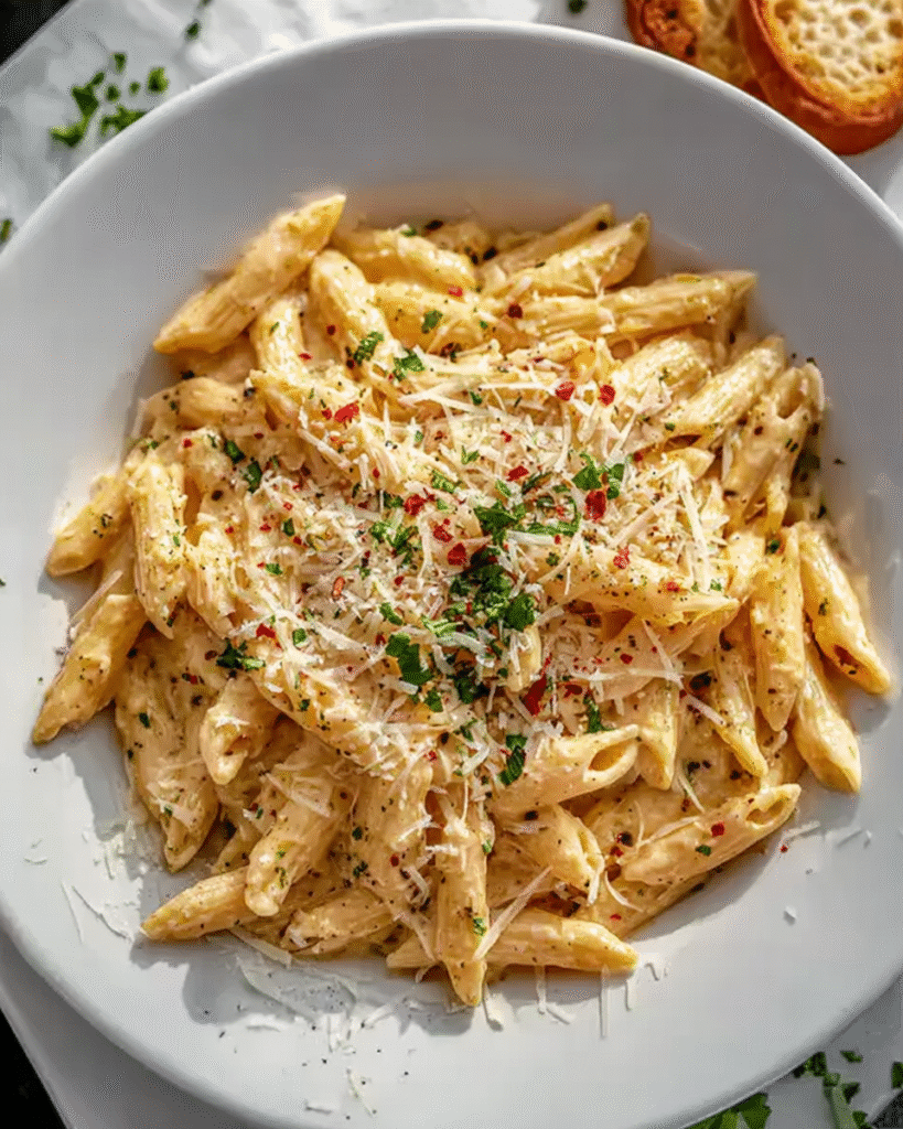 One Pot Creamy Garlic Pasta