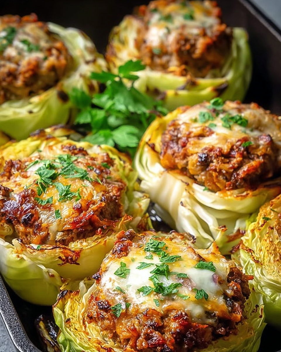 Oven-Baked Cabbage Burgers