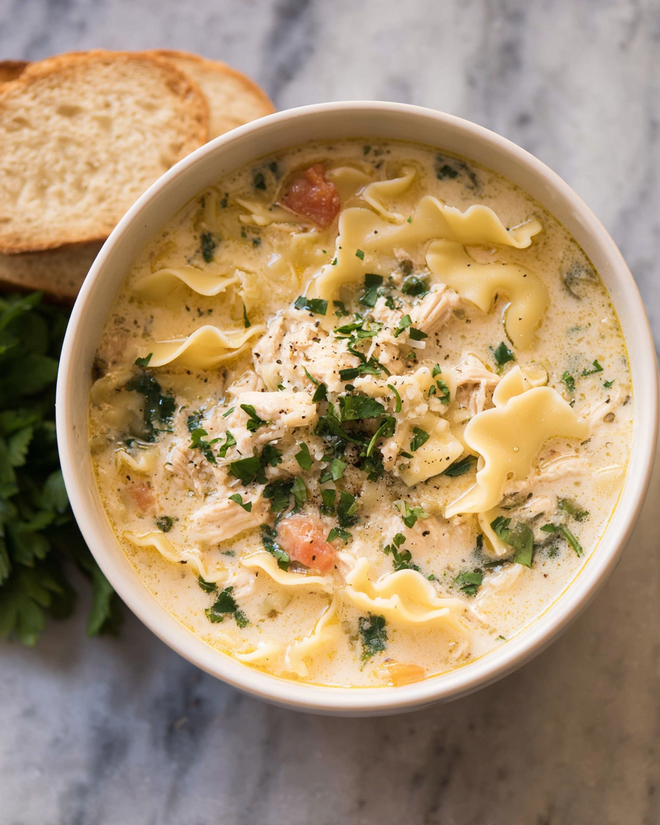 White Lasagna Soup