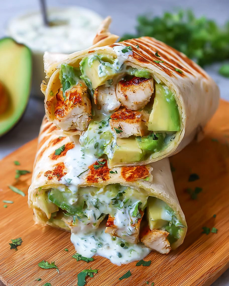 Chicken Avocado Ranch Burritos