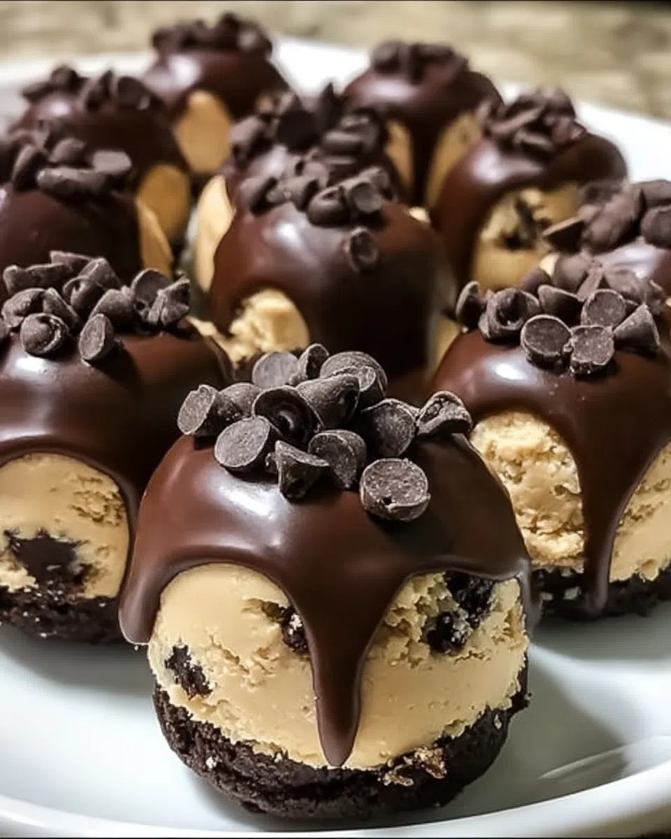 Chocolate Chip Cookie Dough Brownie Bites