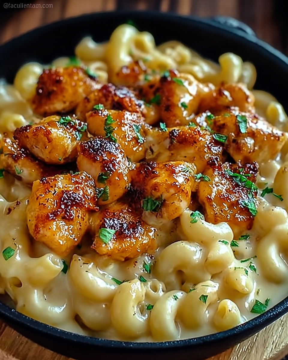 Honey Pepper Chicken Mac and Cheese