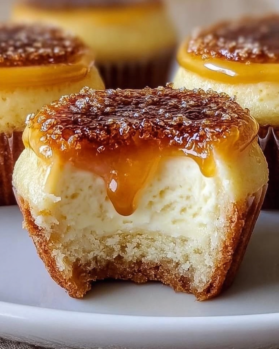 Crème Brûlée Cheesecake Cupcakes
