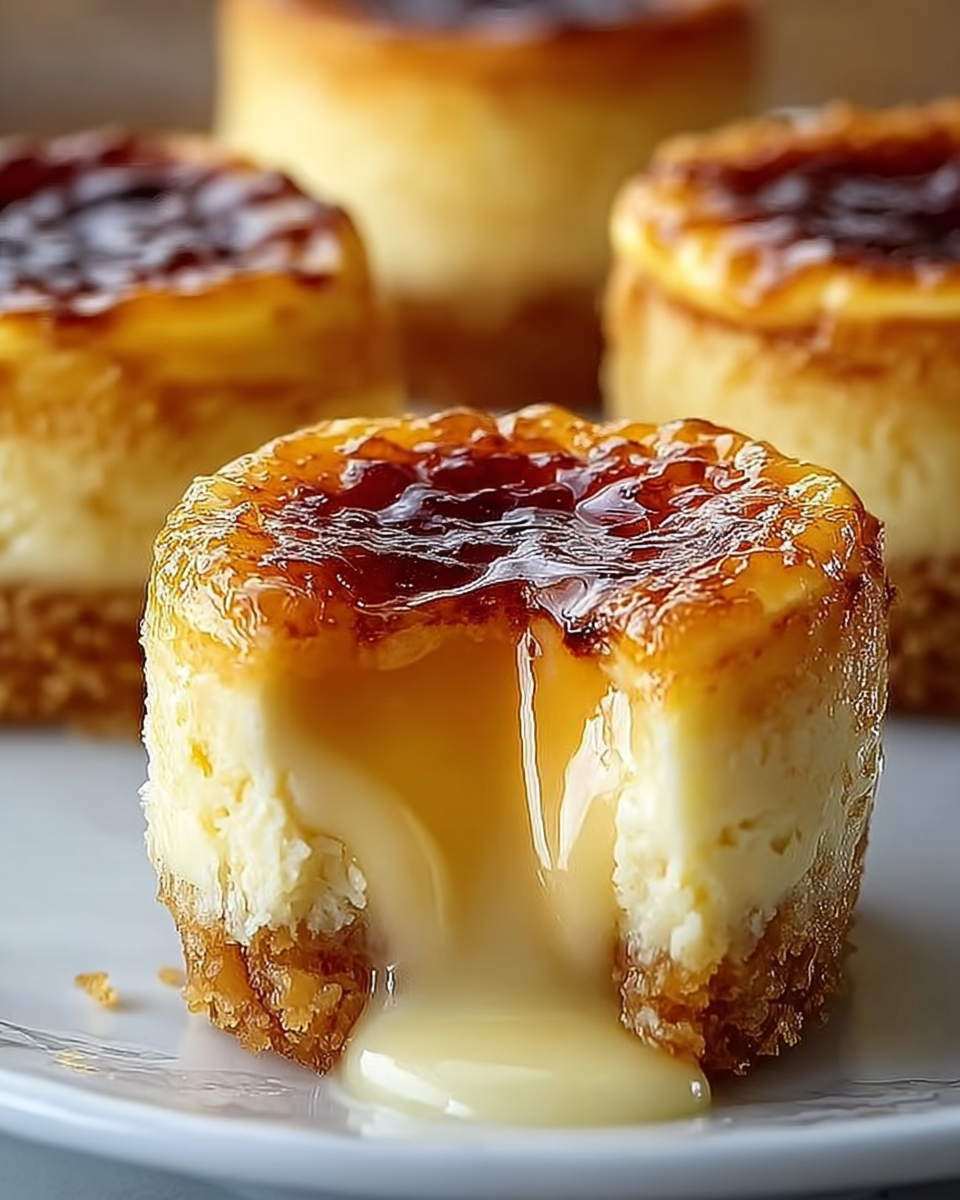 Crème Brûlée Cheesecake Cupcakes