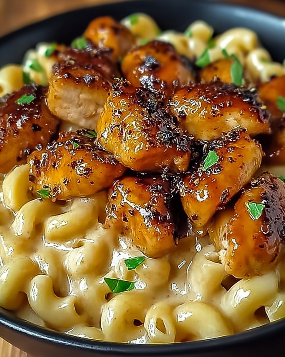 Honey Pepper Chicken Mac and Cheese