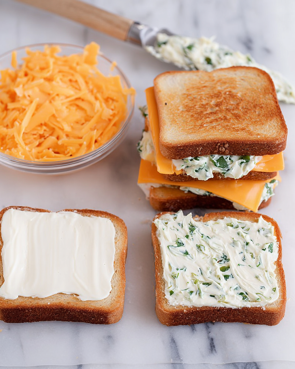 Jalapeño Popper Grilled Cheese