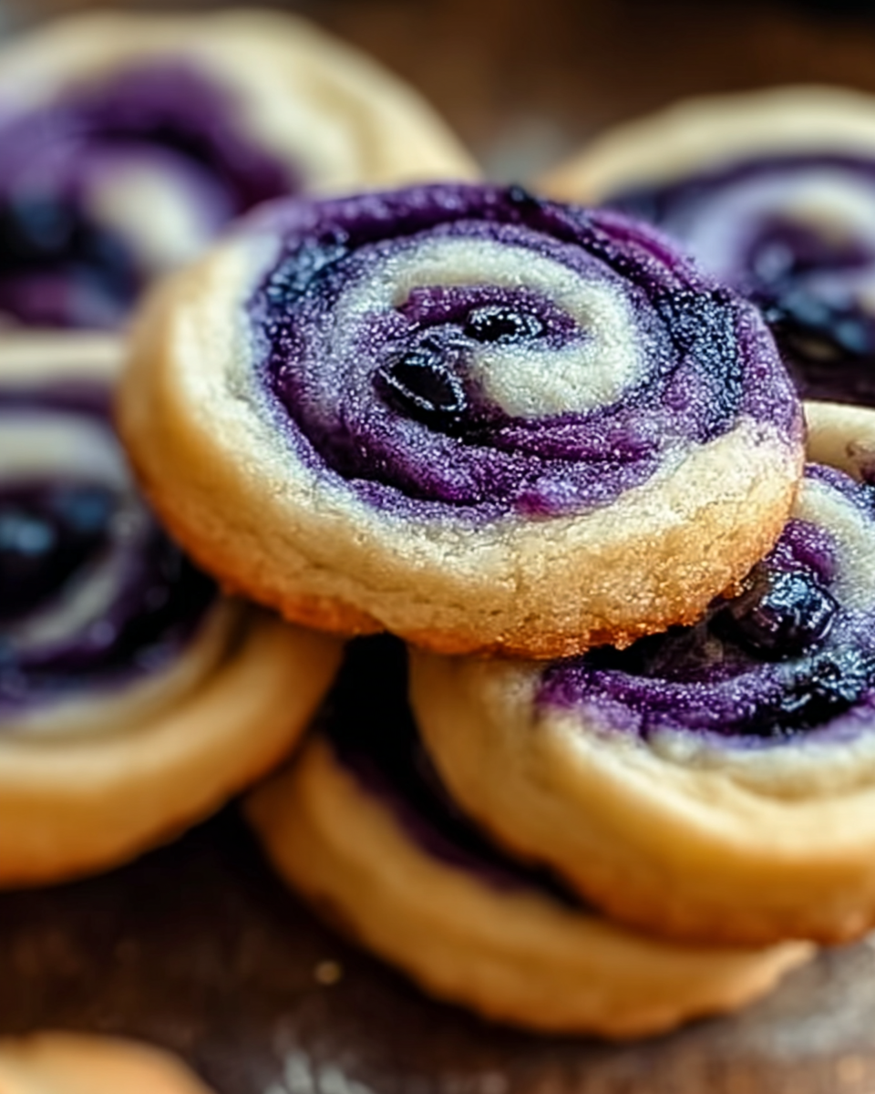 Blueberry Cheesecake Swirl Cookies