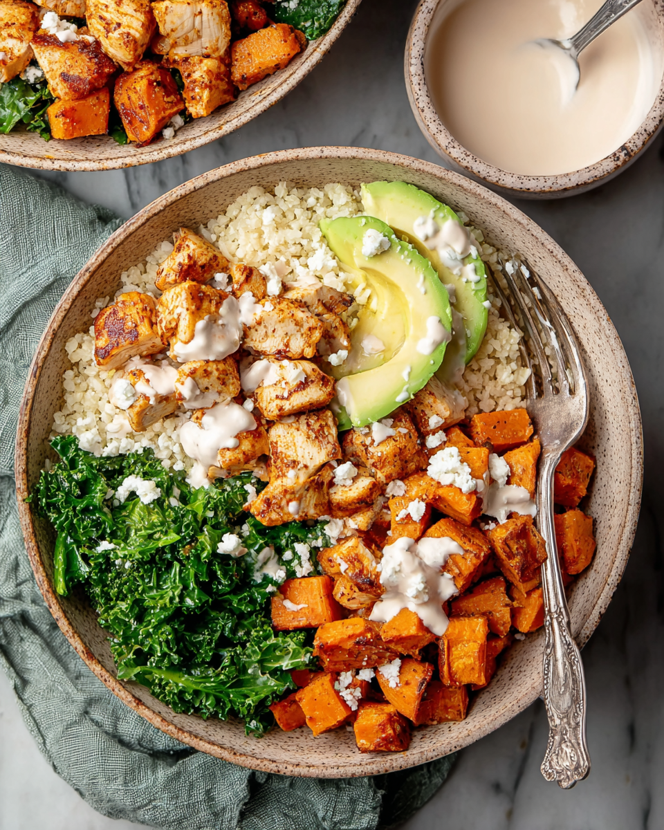 Chicken and Sweet Potato Bowls