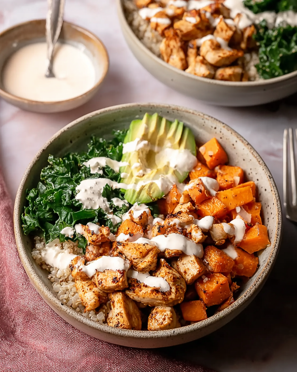 Chicken and Sweet Potato Bowls