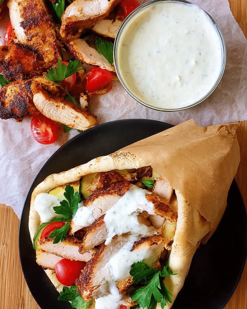 Chicken Shawarma with Garlic Sauce