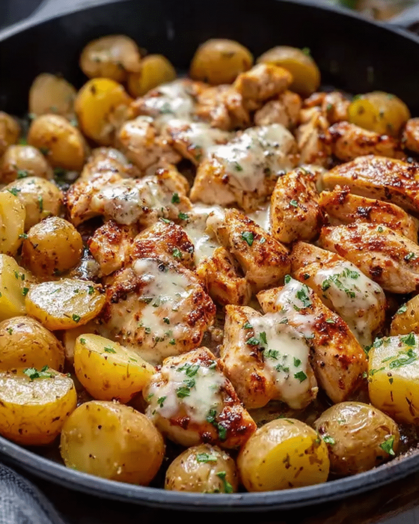 Garlic Parmesan Chicken and Potatoes