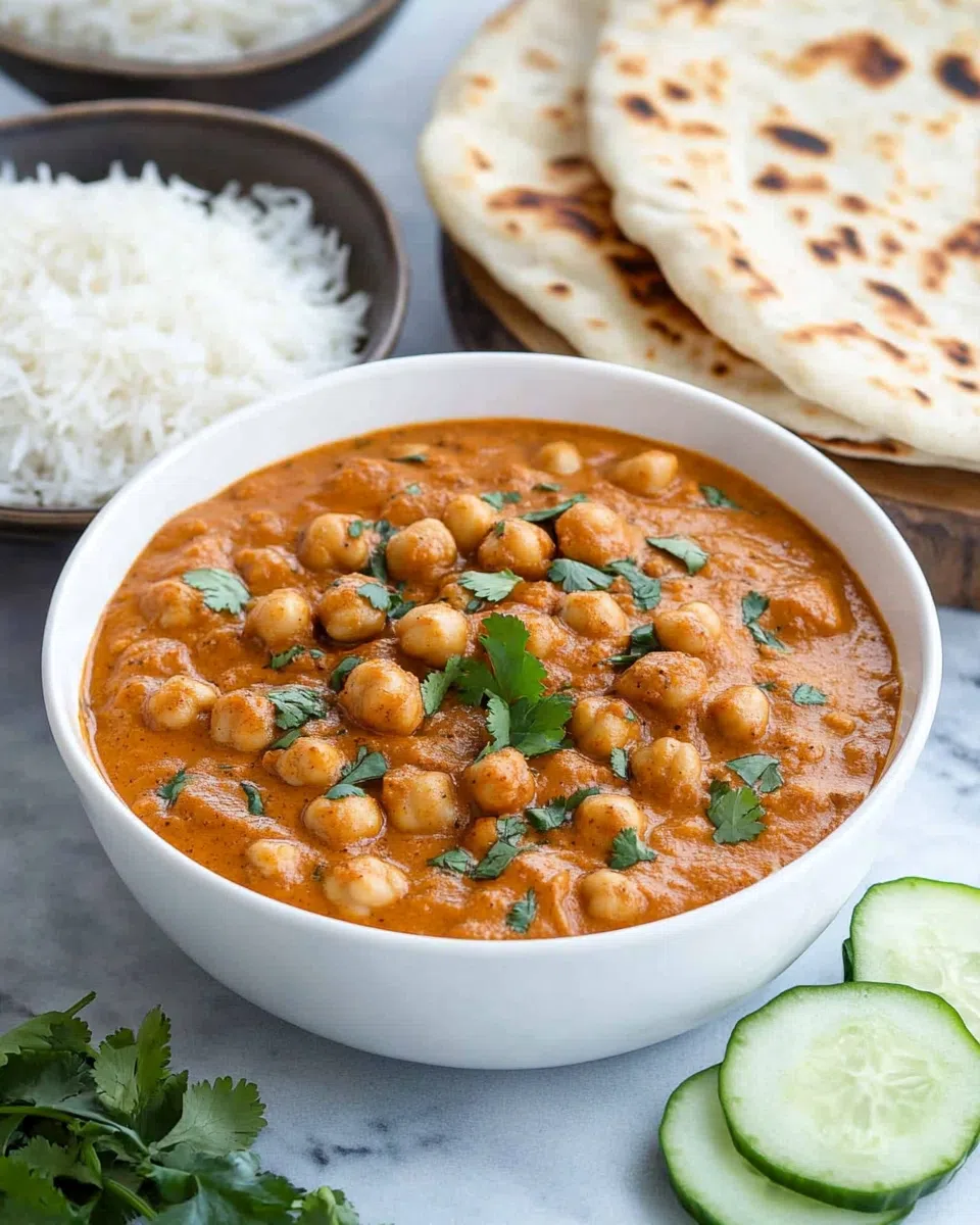 Toasted chickpeas dunked in creamy tomato authentic tikka sauce to make this easy restaurant-style healthy chickpea tikka masala.