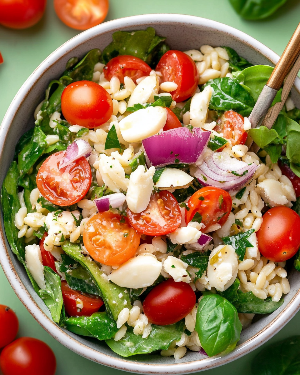 Mediterranean Orzo Salad Bowl