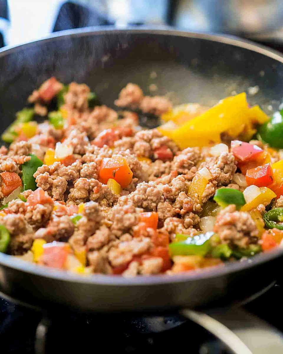 how to cook ground turkey for mom's turkey and pepper dish