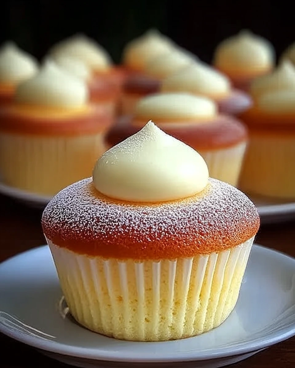 Japanese Cotton Cheesecake Cupcakes